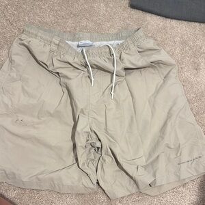 Tan Columbia Swim Trunks